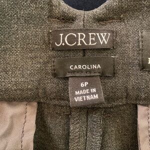 J. Crew Carolina Pant - 6P Heather Charcoal